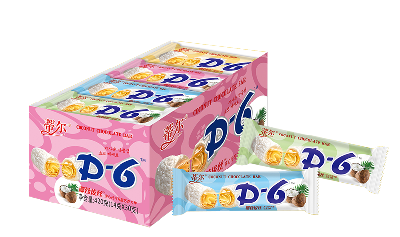 14g椰蓉拔絲夾心代可可脂巧克力棒