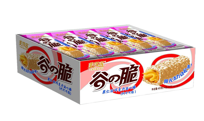 14g谷脆果仁白巧克力夾心棒